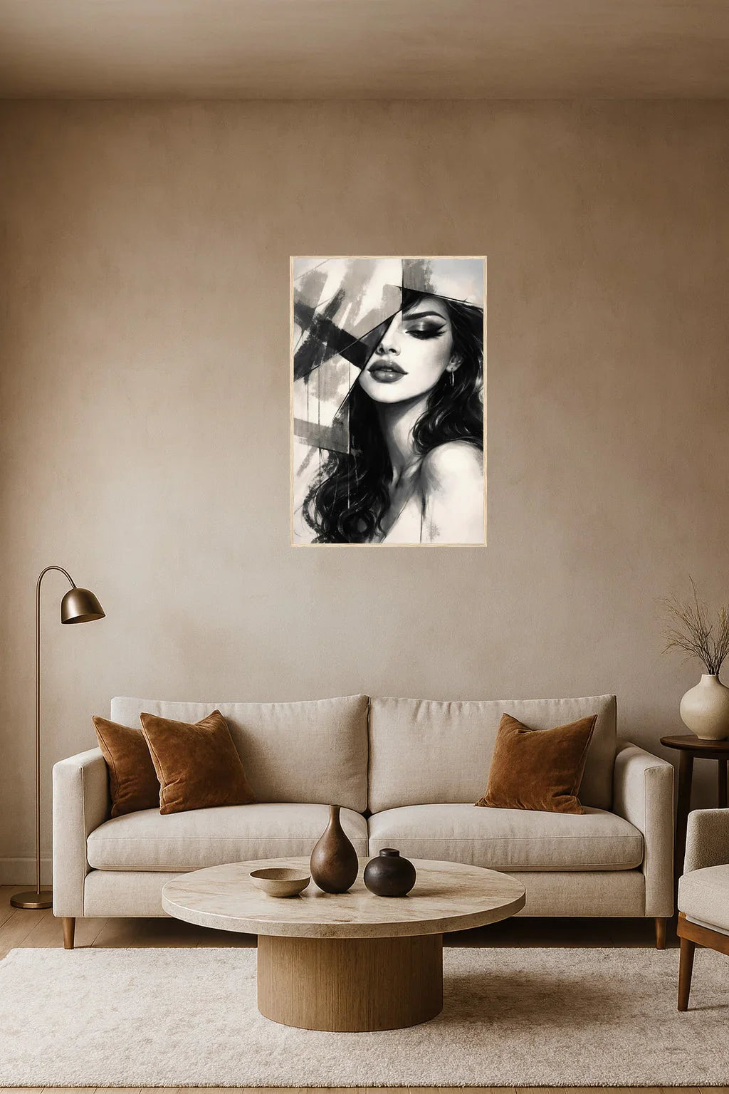 {{ product.title }} minimalist wall art neutral home decor modern wall decor