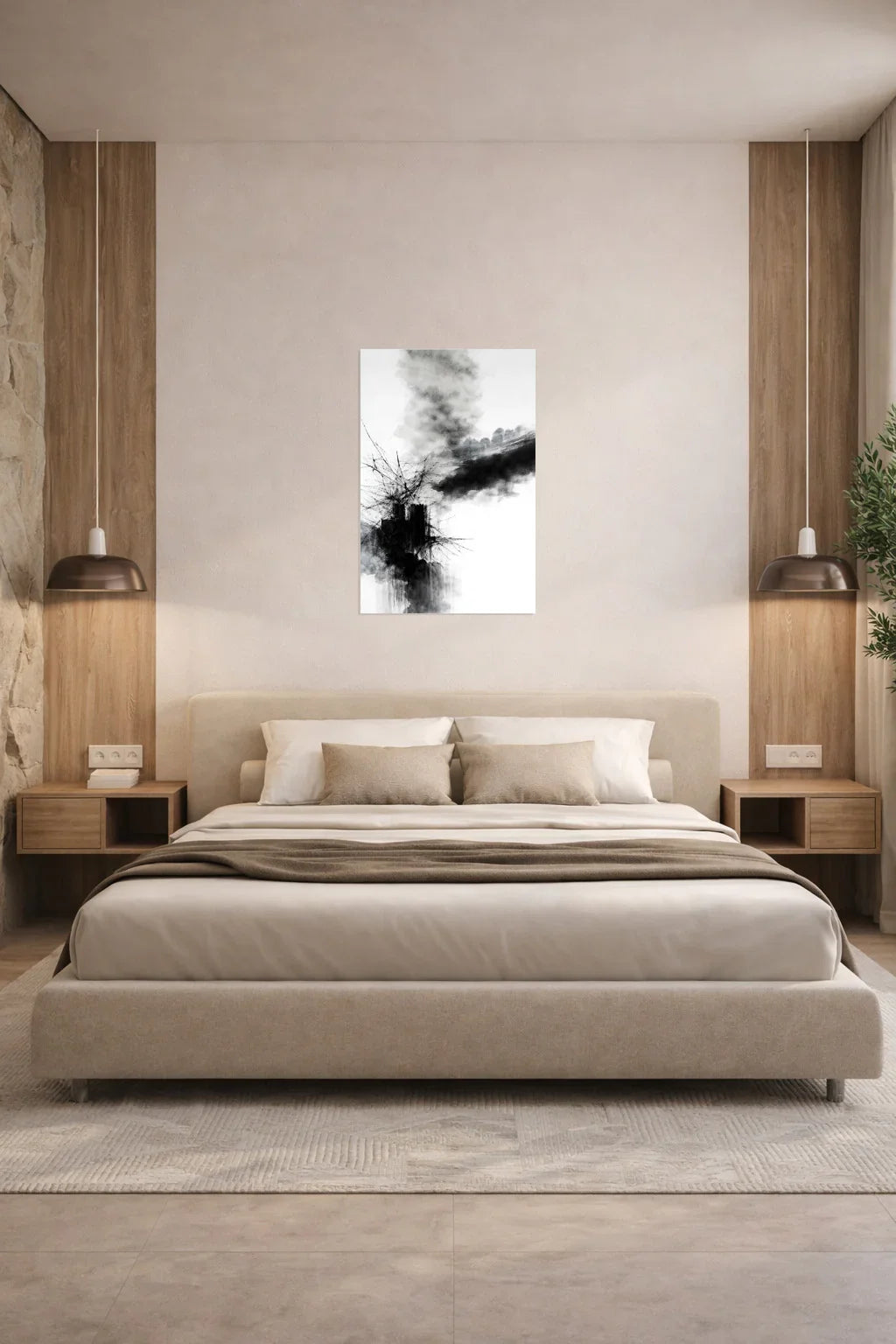{{ product.title }} minimalist wall art neutral home decor modern wall decor