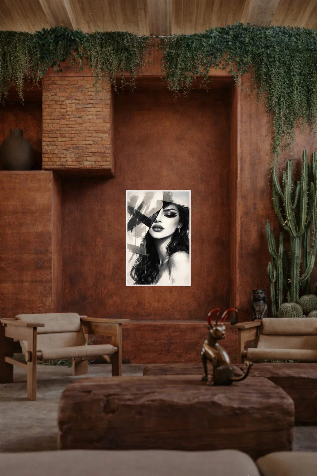 {{ product.title }} minimalist wall art neutral home decor modern wall decor