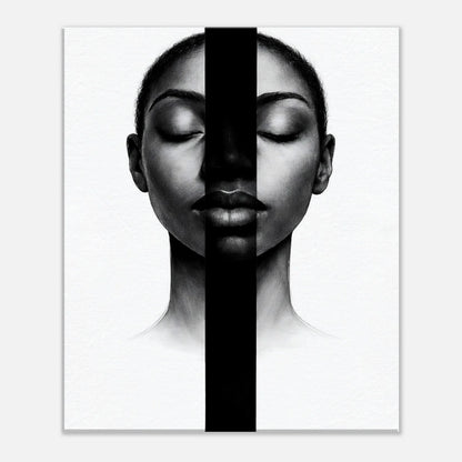 The symmetrical composition showing the balance between the dark band and the pale surround
