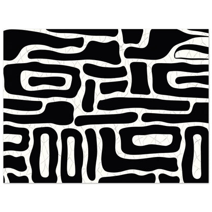 The full composition with the maze-like pattern filling the frame edge to edge