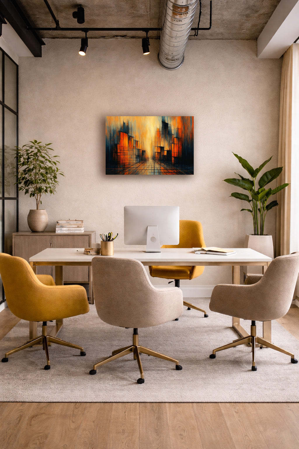 Modern Abstract Poster for Office Room Decor