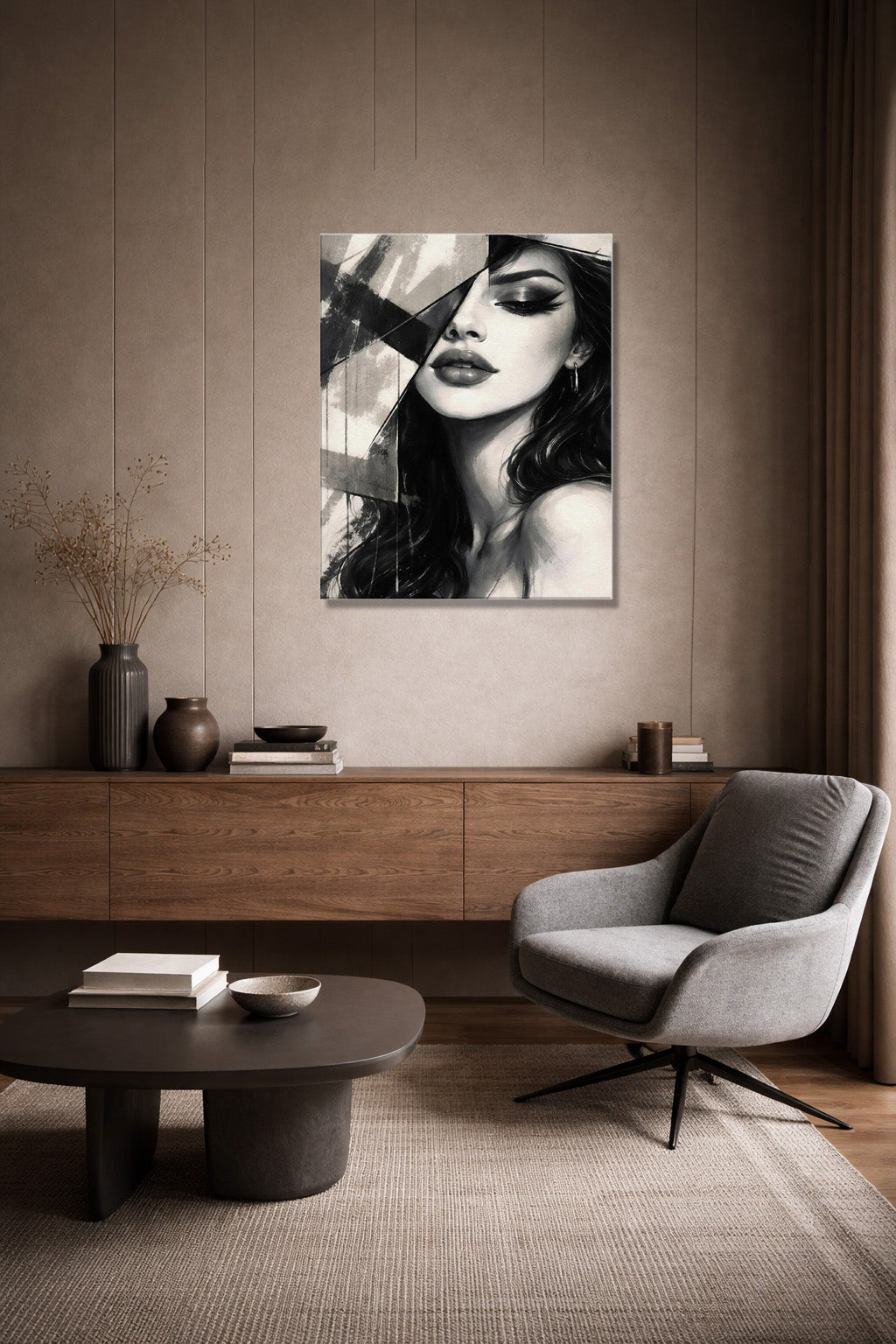 {{ product.title }} minimalist wall art neutral home decor modern wall decor