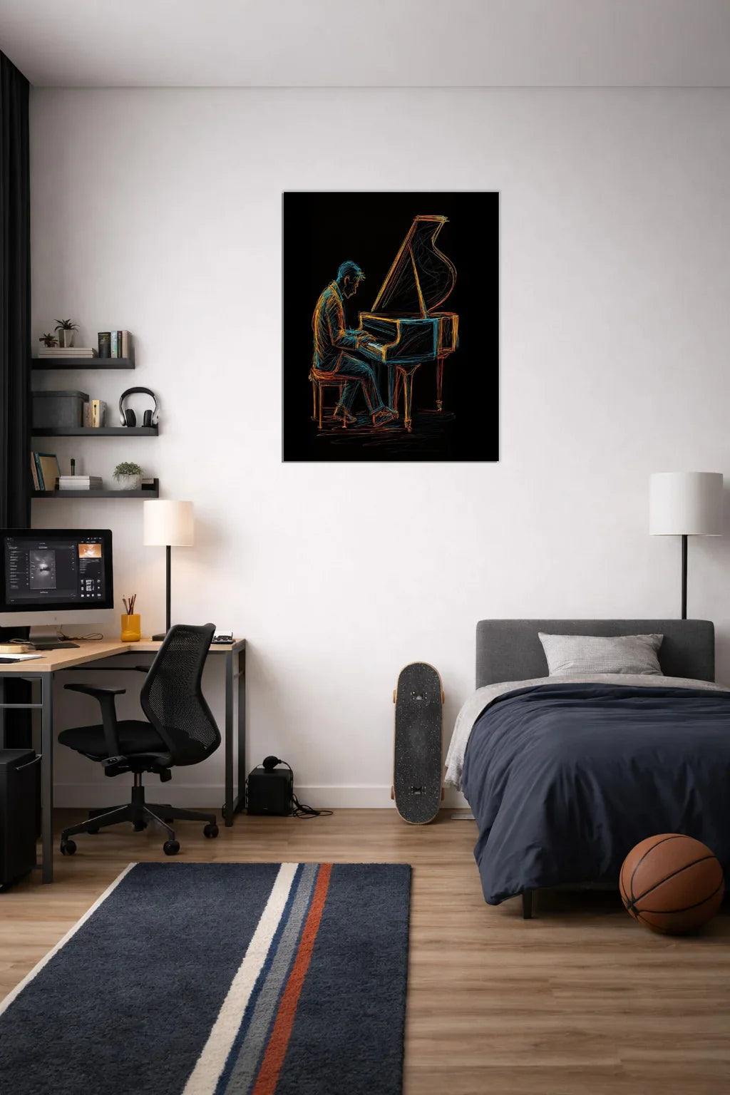 {{ product.title }} minimalist wall art neutral home decor modern wall decor