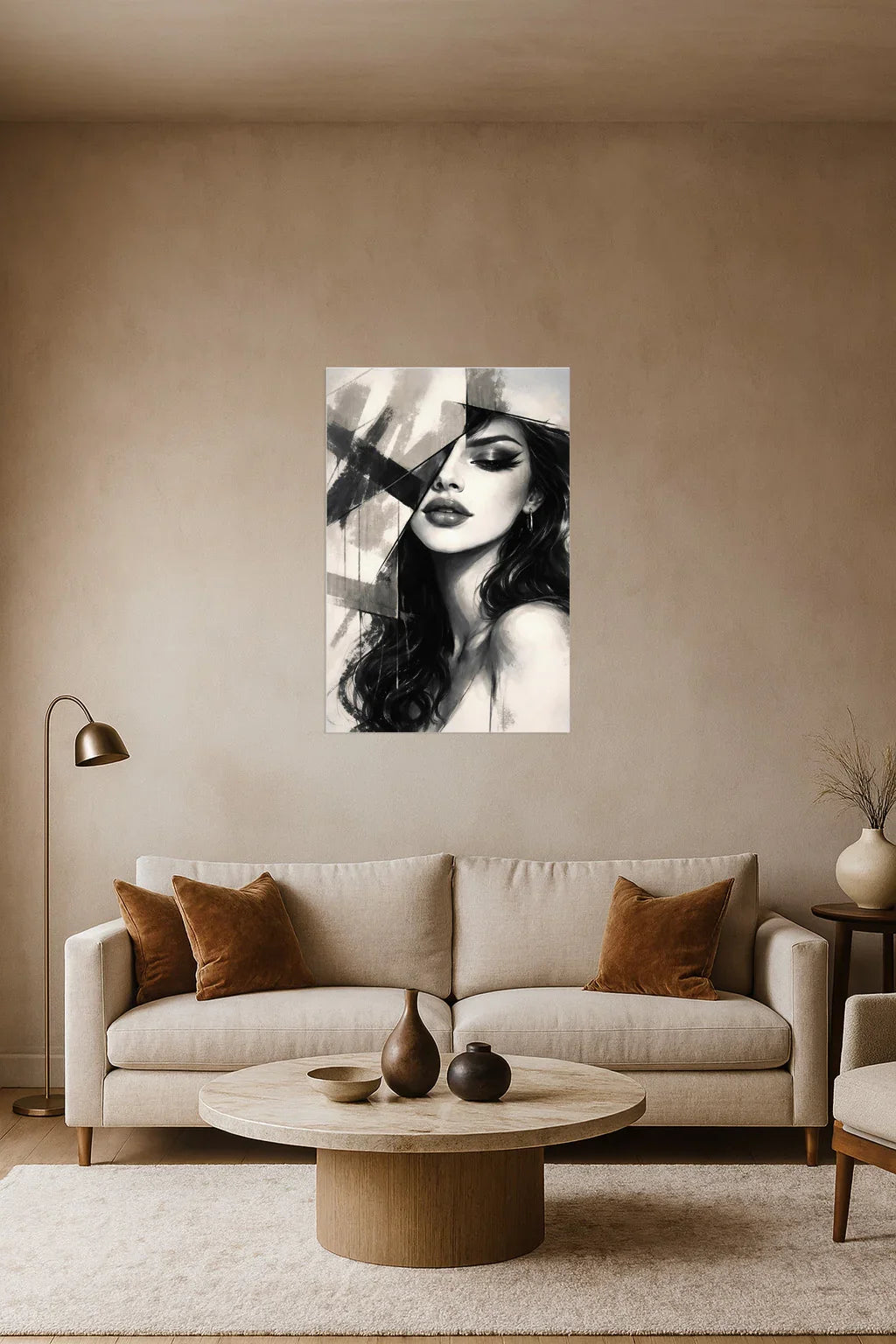 {{ product.title }} minimalist wall art neutral home decor modern wall decor