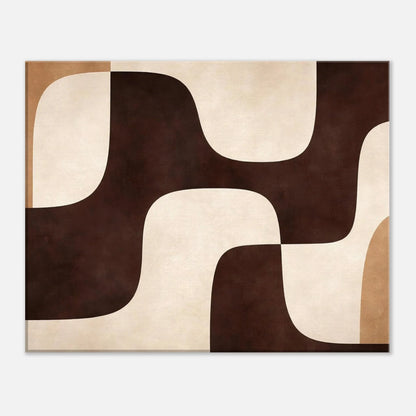 Angled view of the stretched canvas showing the wooden frame edge