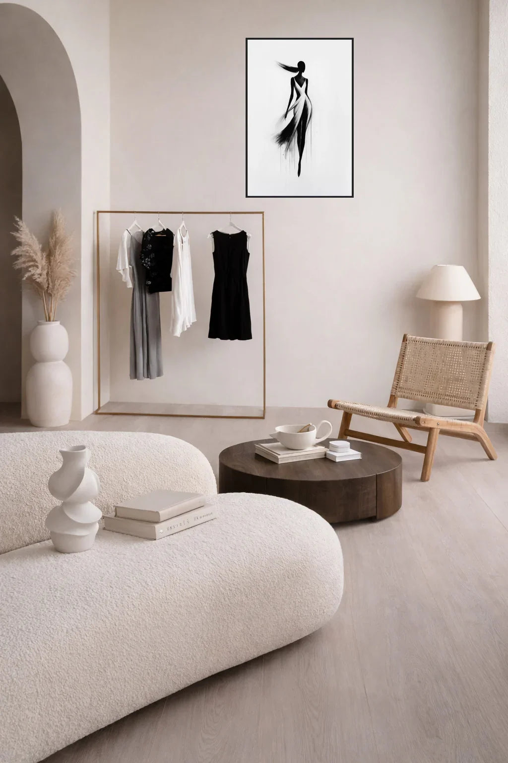 {{ product.title }} minimalist wall art neutral home decor modern wall decor