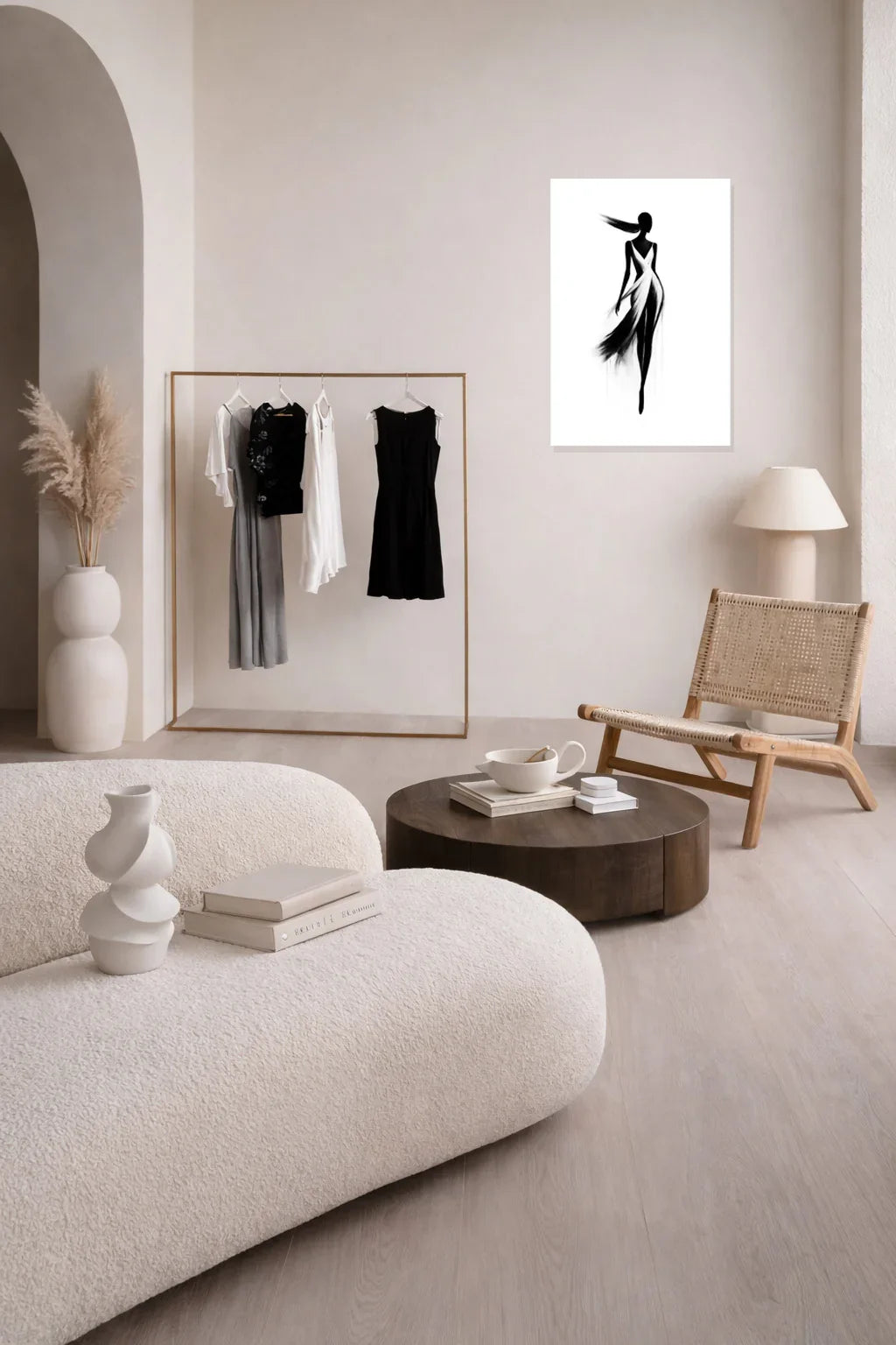 {{ product.title }} minimalist wall art neutral home decor modern wall decor