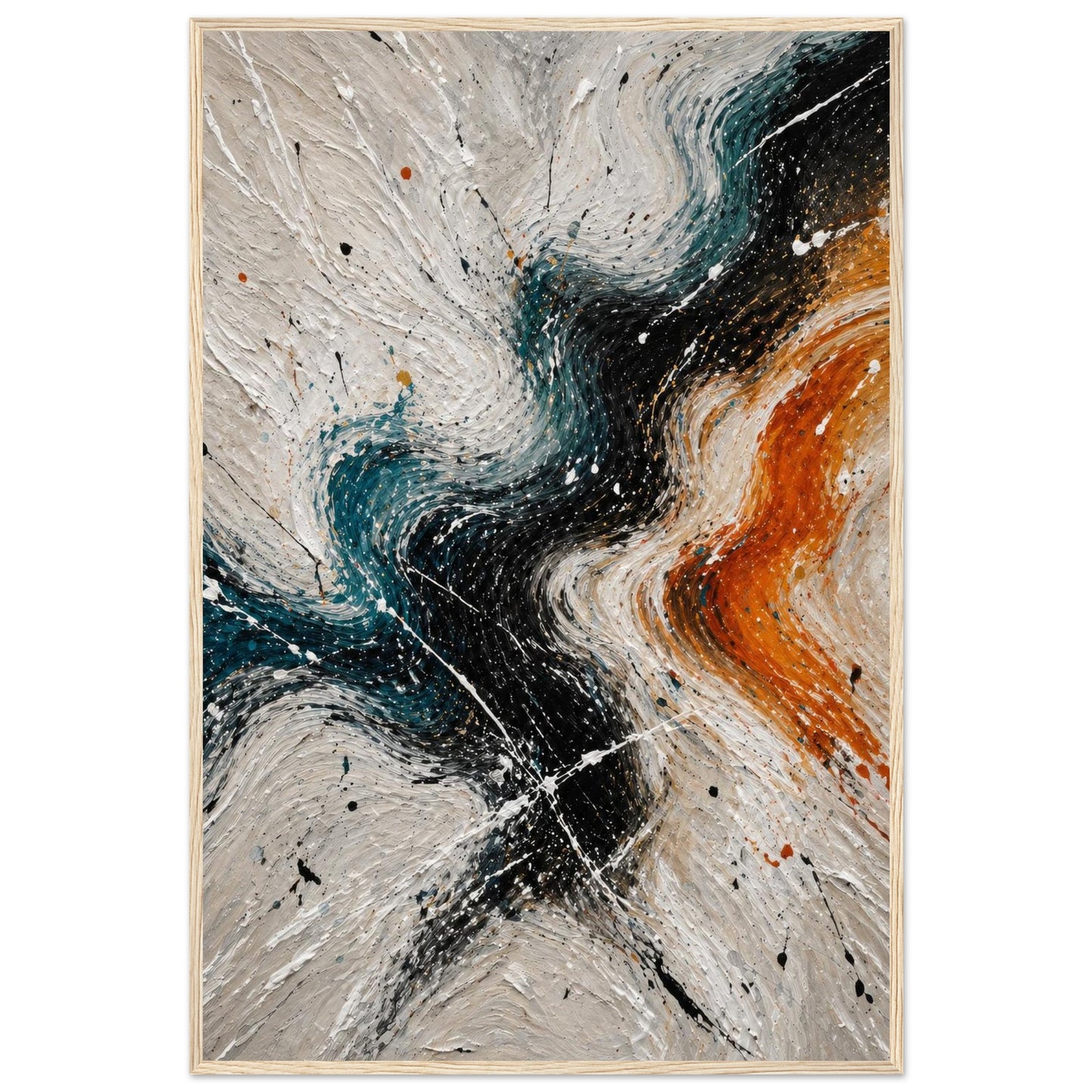 Abstract wall art poster with modern neutral color palette minimalist decor