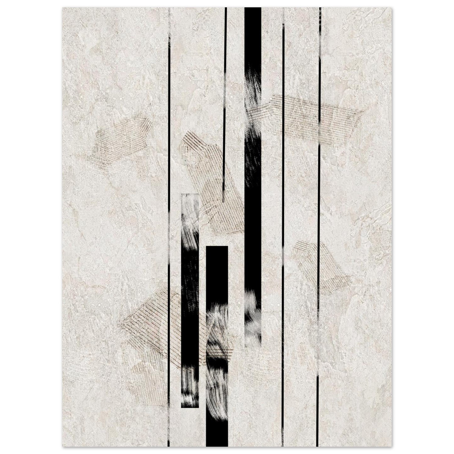 Full composition of the Inked Stone Japanese art poster