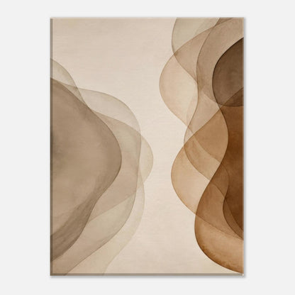 Side view of Veil Flow abstract canvas showing 4 cm gallery wrapped edge