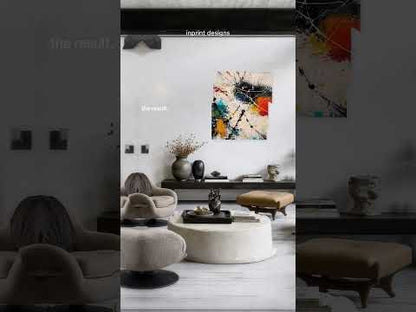 Global Pulse – Modernes abstraktes Leinwandbild