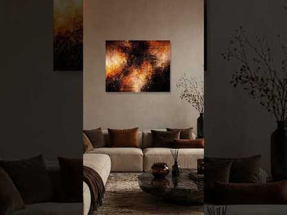 Burning Energy – Ausdrucksstarkes abstraktes Leinwandbild