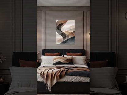 Layered Motion – modernes abstraktes Leinwandbild