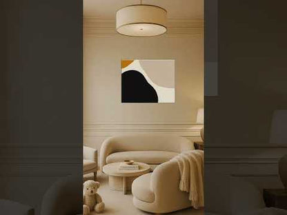 Soft Contours – modernes abstraktes Leinwandbild mit organischen Formen