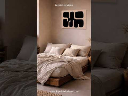 Quiet Forms – modernes organisches abstraktes Leinwandbild