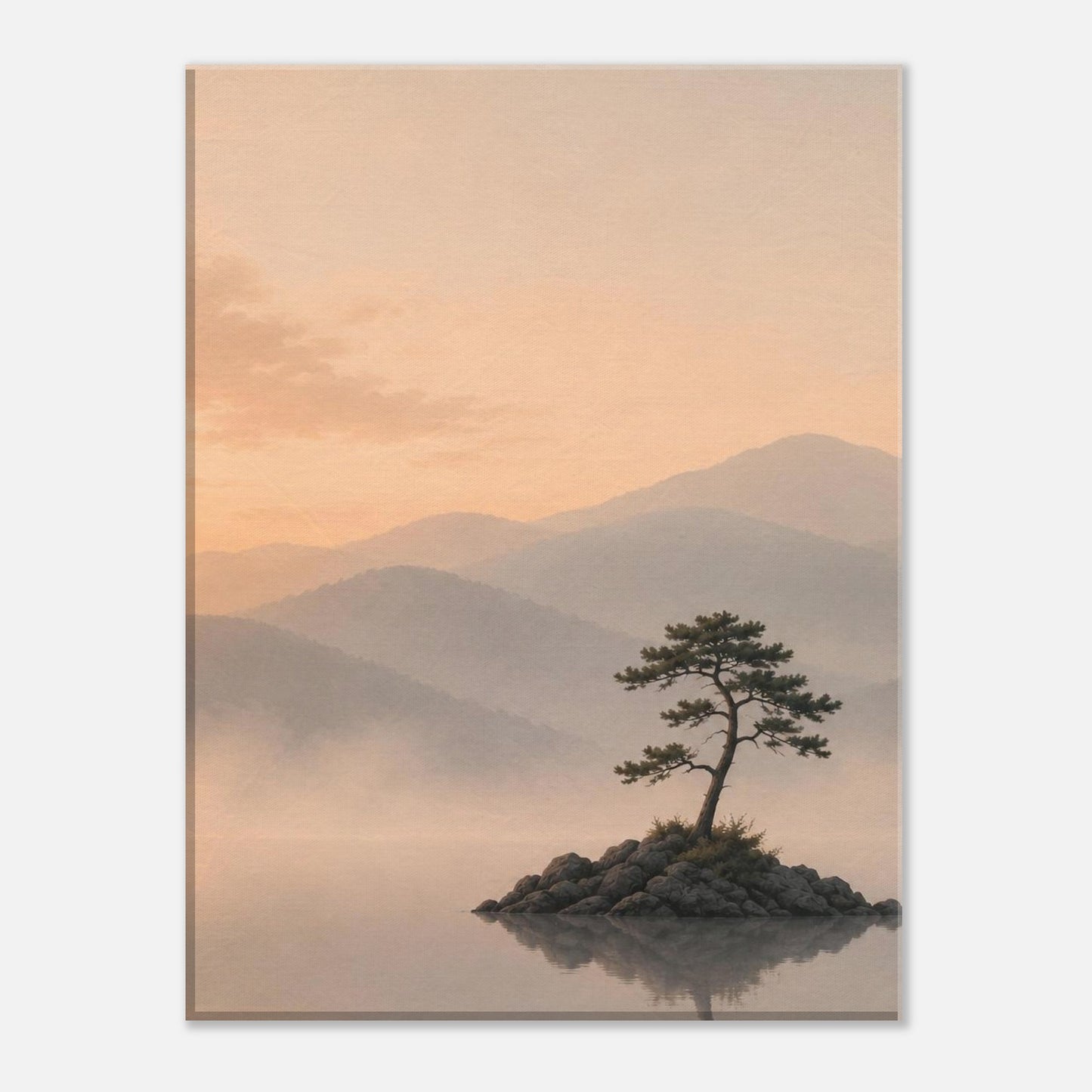 Still Waters minimalist landscape canvas print