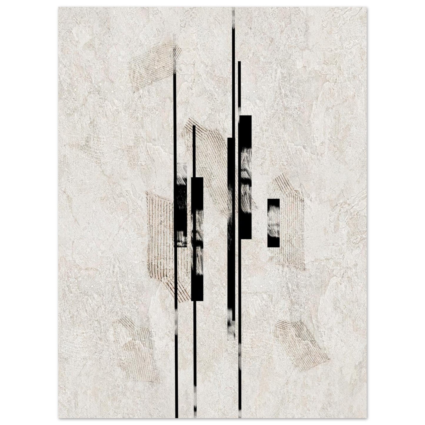 Matte paper surface detail of the Sumi Stone poster print