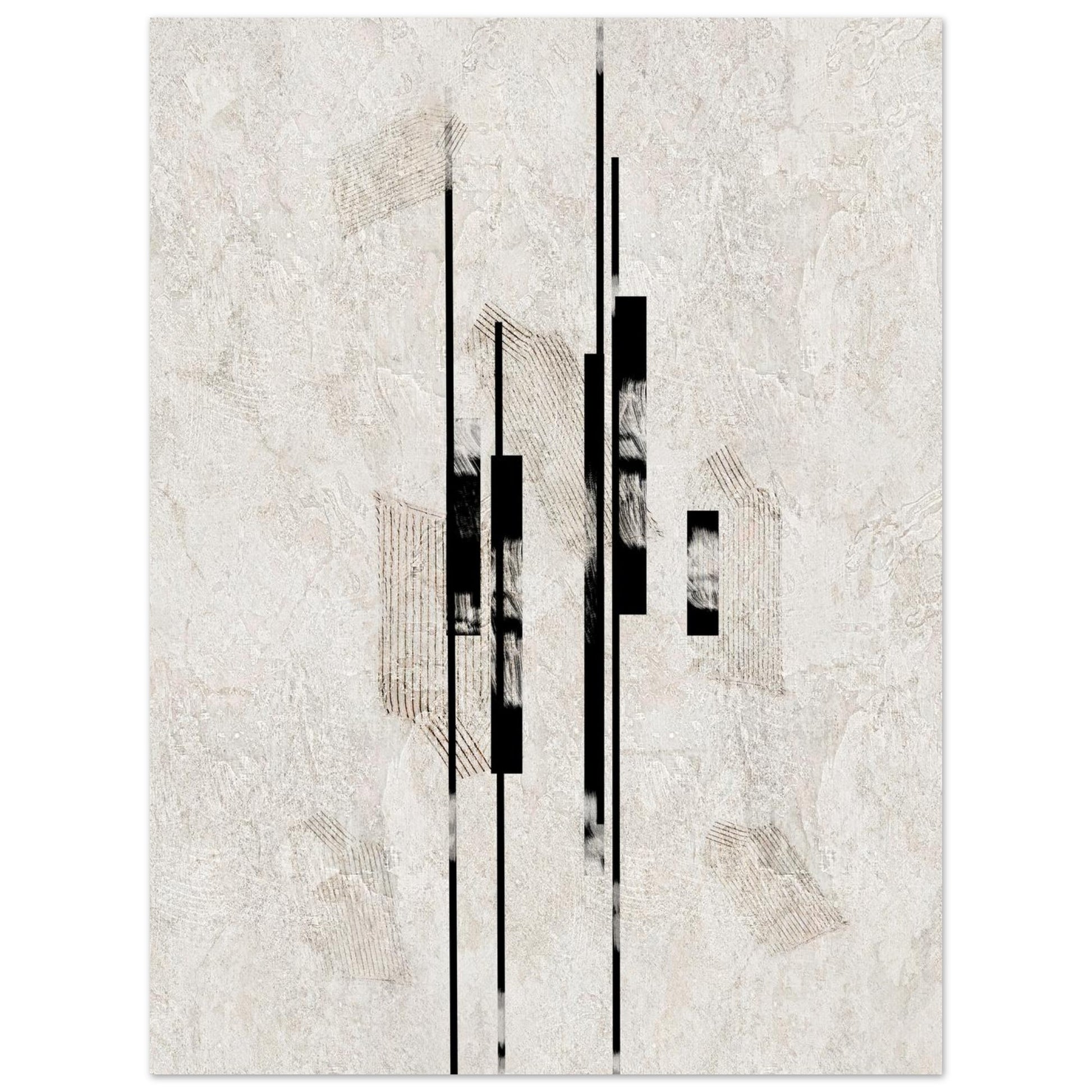 Matte paper surface detail of the Sumi Stone poster print